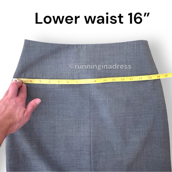 NWOT Banana Republic High Waist Stretch Pencil Skirt Virgin Wool Woven In Italy - Picture 14 of 16